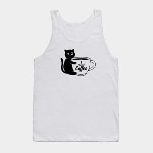 Cat I need Coffee Tank Top